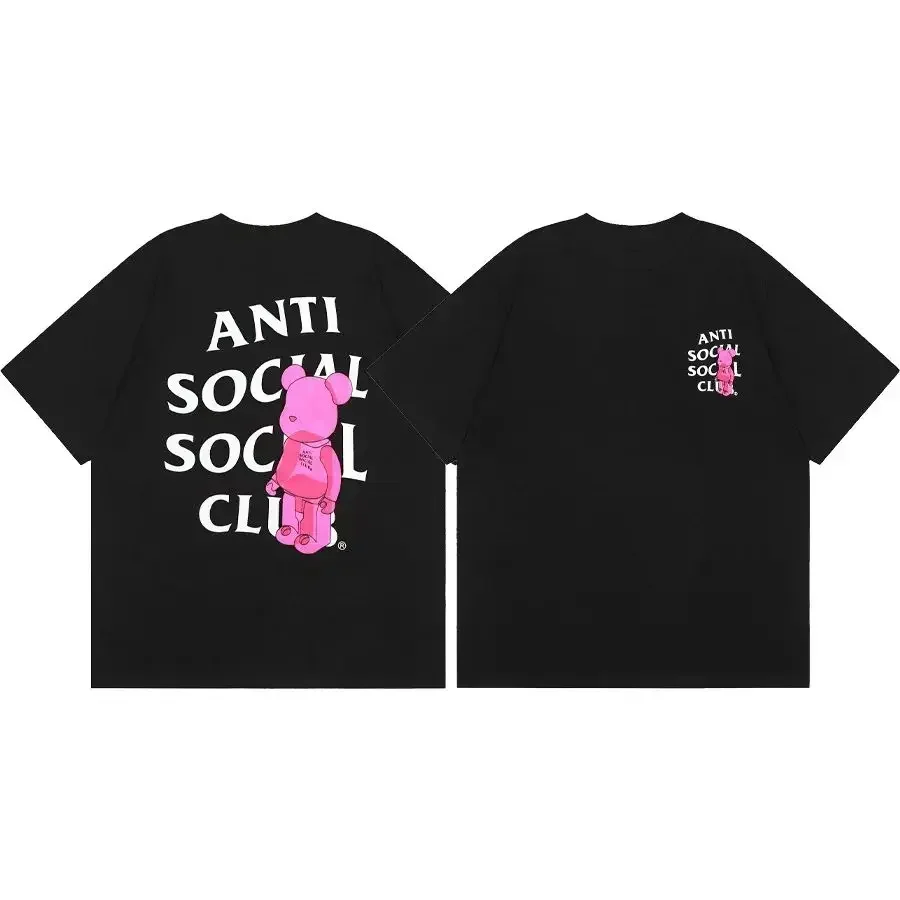 Men's T Shirt Short Tops Fabric Cotton Hot European Size Difference Market Currency ASSC CLUB Fujiwara Hiroshi Lightning Series 4