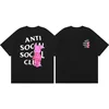 Men's T Shirt Short Tops Fabric Cotton Hot European Size Difference Market Currency ASSC CLUB Fujiwara Hiroshi Lightning Series 4