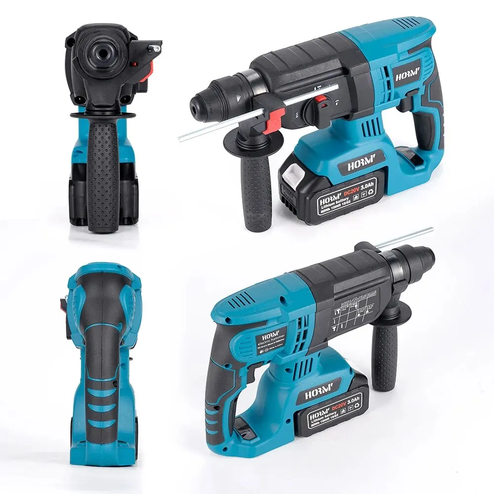 Hormy Brushless Electric Hammer 20V Impact Drill Cordless Drill Multifunction Rotary Rechargeable Power Tools For Makita Battery 2