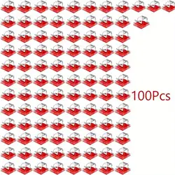 Cable Clamp Clips - Outdoor Cable Management & Storage Solutions (50/100 Pack) (100PCS red)