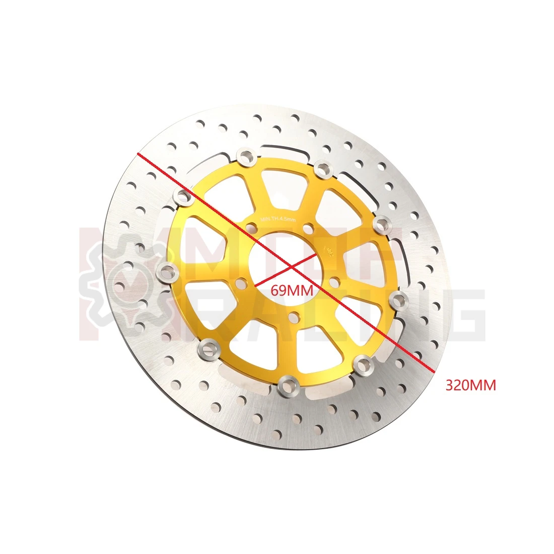 Front Brake Discs For Suzuki GSX1300R Hayabusa 1999 2000 2001 2002 2003 2004 2005 2006 2007 GSX1400 2001-2007 Brake Rotors 320mm