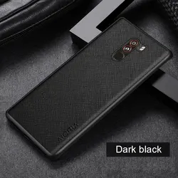 Luxury Cross Pattern Leather Case for Poco F1 (Black)