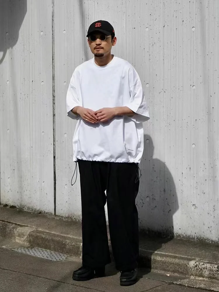 トップス S.F.C SUPER BIG DRAWSTRING TEE WHITE IMG_9327-500x500.jpg
