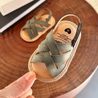 Baby Boys Girls Sandals Summer Wedding Dress Flats Shoes Infant Newborn Crib Footwear First Walkers Prewalkers 5