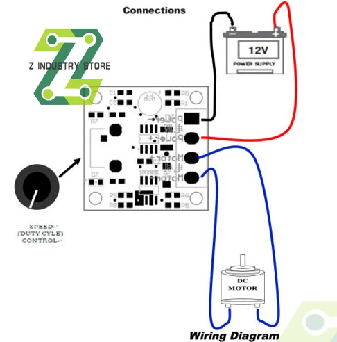 DC Motor Speed Controller Motor Speed Controller Electric Motor Speed Controller Fan Speed Controller DC 1.8V-15V 2A 30W PWM Adjustable