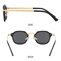 Punk Shades Vintage tendance conduite lunettes de soleil Protection UV400 petites lunettes de soleil carrées pour femmes et hommes 2