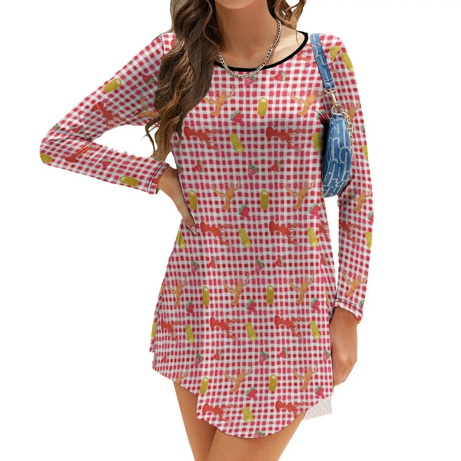 

Crawfish Boil Long-Sleeve Dress Party dresses for women dress women summer