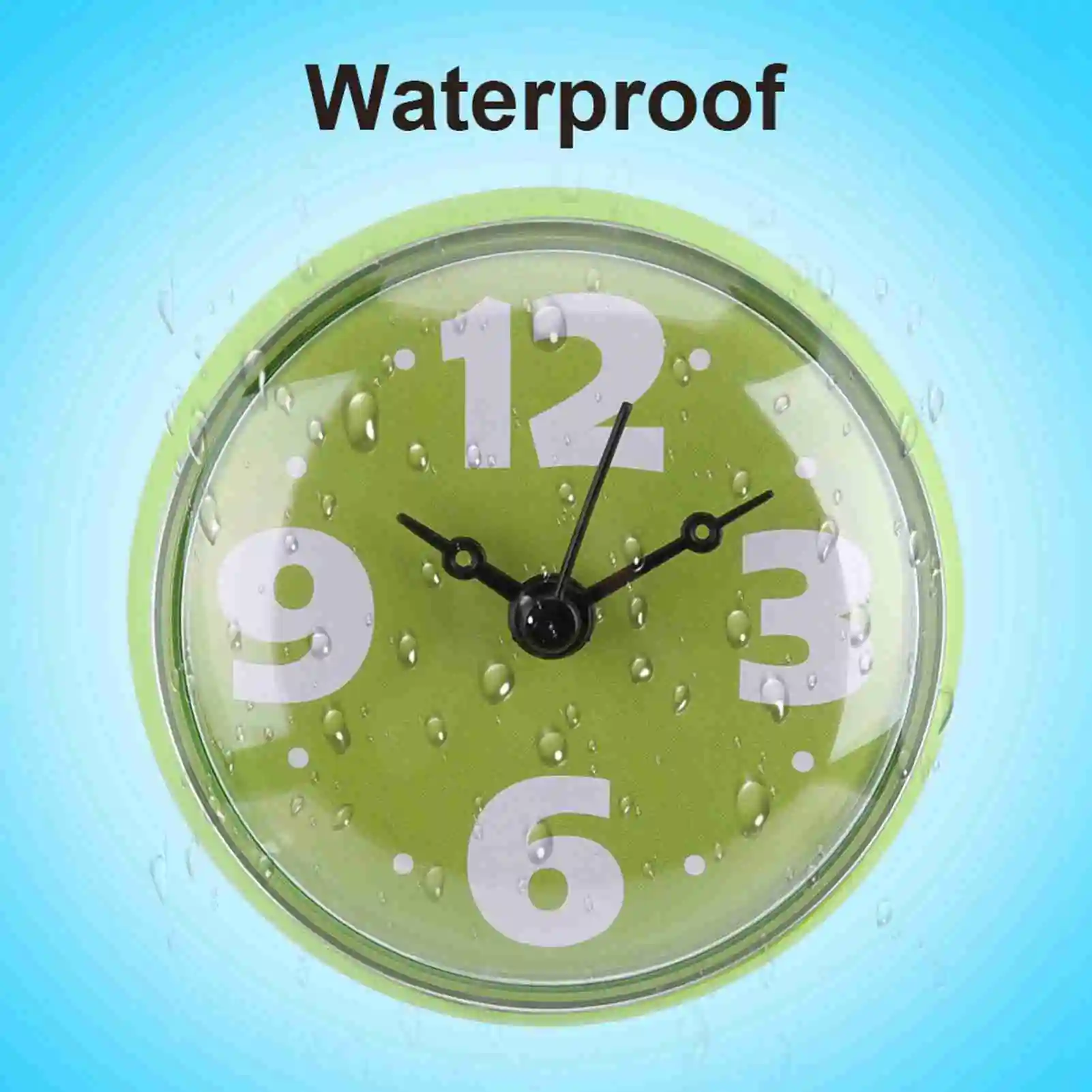 Bathroom Clock Shower Clock Waterproof Suction Wall Window Mirror Bath Shower Bathroom Accessories Waterproof wall clock digital clock