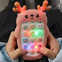 Baby Phone Toys Bilingual Telephone Teether Music Voice Toy Early Educational Learning Machine Electronic Children Gift Baby Toy 2