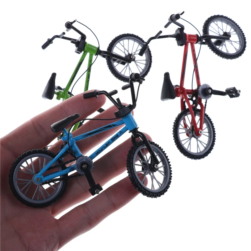 

1 PCS Finger Bmx Bike Toys for Boys Mini Bike With Brake Rope Alloy bmx Functional Mountain Bicycle Model Toys for Children Gift