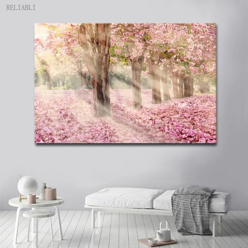 

Home Decoration Landscape Flower Trees Posters Decoratives BedRoom Decor Houses Canvas Print Painting Picture Wall Art