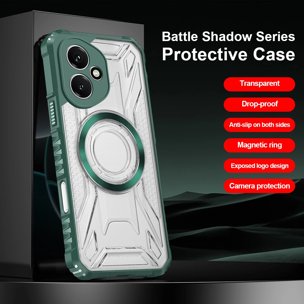 Luxury Magnetic Shockproof Armor Case with Magsafe Compatibility