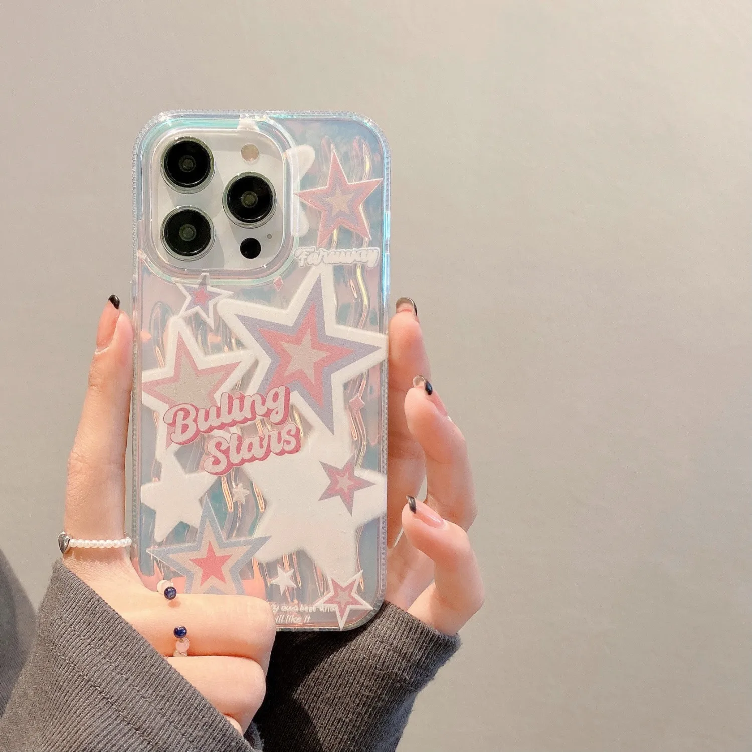 

For IPhone14 Proins pink star letter Phone Case for IPhone 11 12 13 14 Pro XR XS MAX 14 Plus SE 13 Pro Iphone Covers