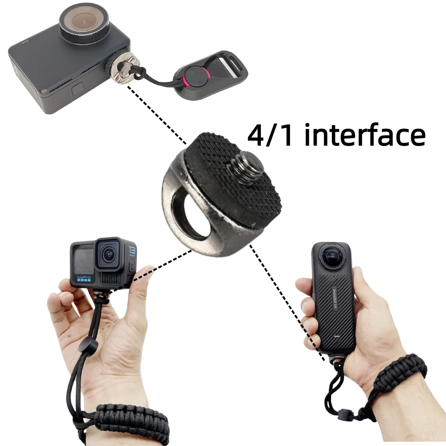Lot de 8 Silencieux Microphone Anti-Vent pour GoPro DJI Insta360