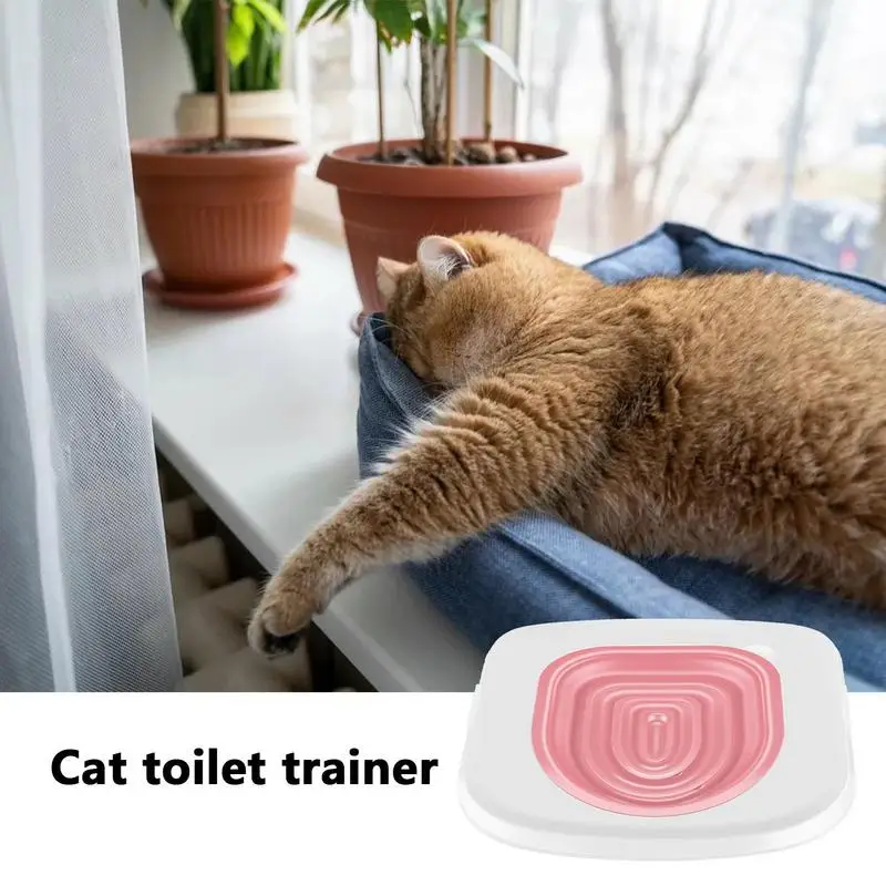 Universal Cat Toilet Training Kit With Any Cat Reusable Cats Dogs Potty Training Seat Pets Cleaning Cats Product