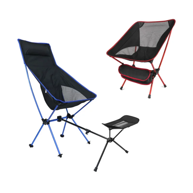 Detachable Portable Folding Moon Chair Outdoor Camping Chairs Beach Fishing Chair Ultralight Travel Hiking Picnic Seat Tools hot detachable portable folding moon chair outdoor camping chairs beach fishing chair ultralight travel hiking picnic seat tools