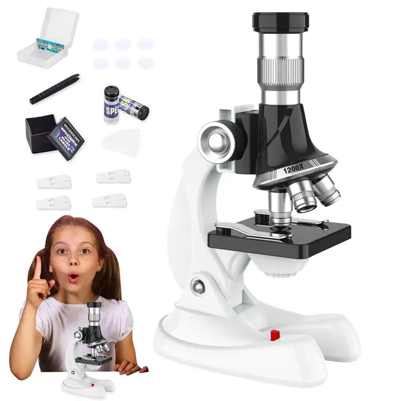 

Kids Beginner Microscope Science Kit Science Monocular Kids Microscope Kit Kids Beginner Microscope Educational Science Kit Toy
