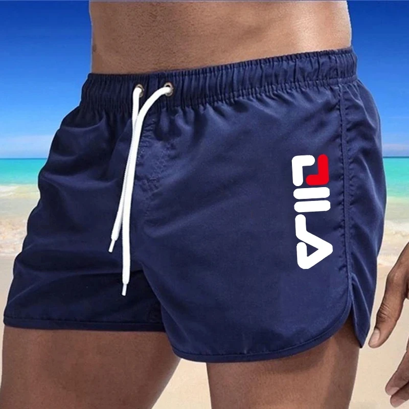 New Summer Men's Swimwear Breathable Board Shorts Male Surfing Swimsuit Fitness Training Shorts Casual Printed Beach Short Pants