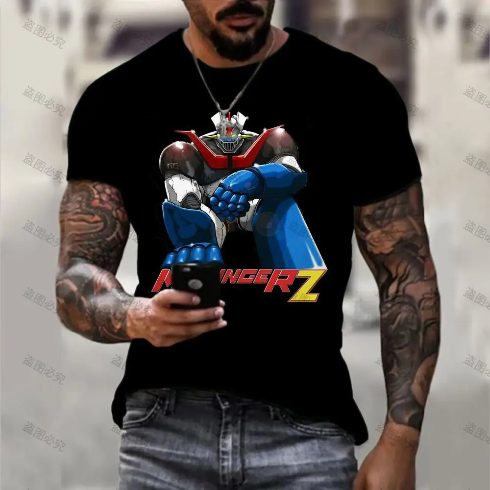 

New T-shirts Men's T-shirt Cartoon Mazinger Z 6XL Essentials Summer Clothes Fashion Y2k Tops Leisure Oversized HD Print 2023