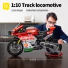 883 Pcs Collectible Motorcycle Display Model,Large Motorcycle Building Set Gift Idea for Adults,Model Motorcycle Kits To Build 3