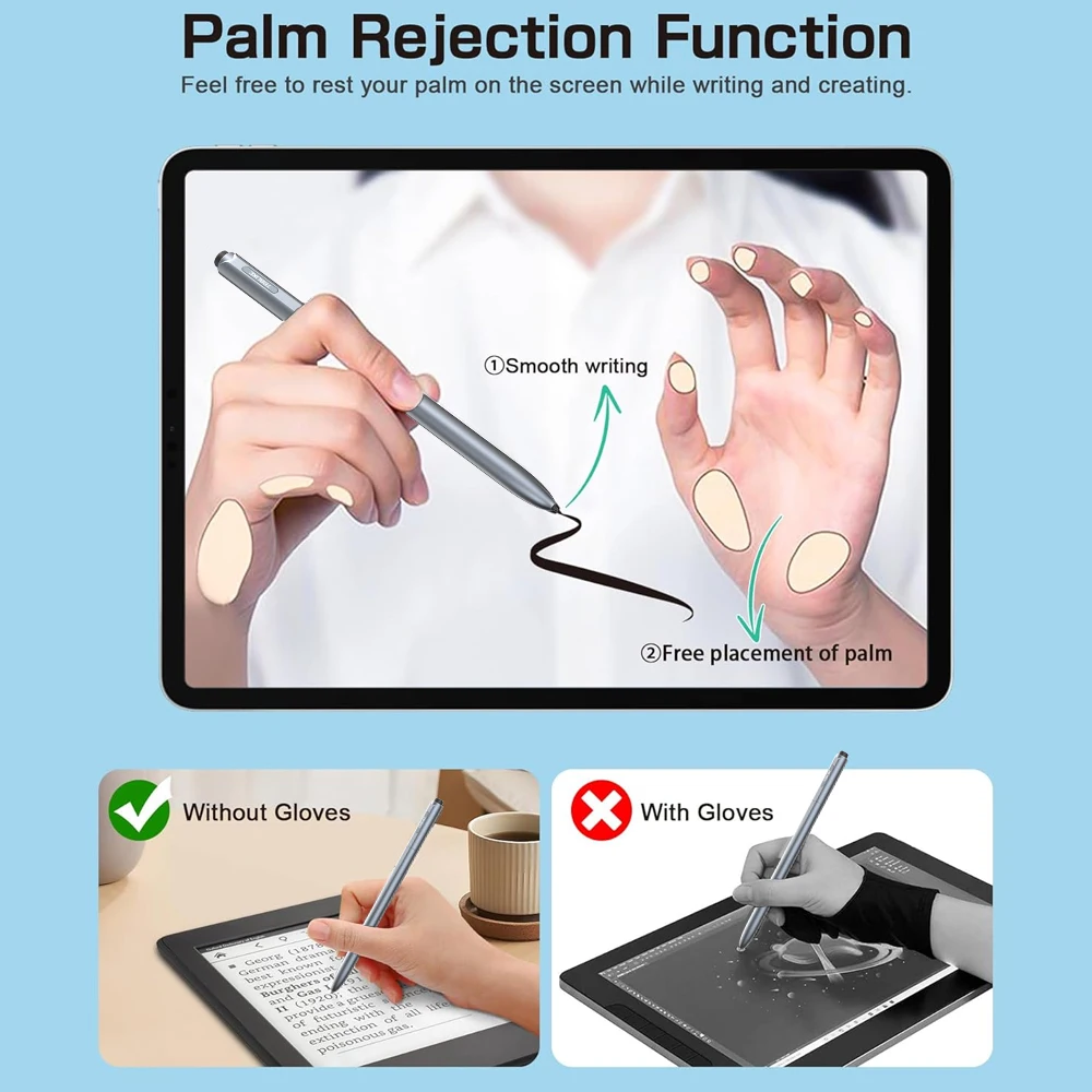 TABLIKE IP151 EMR Stylus for Remarkable 2 E-Paper, 4096 Pressure Digital Pen with Eraser for WACOM / Samsung Drawing Tablet 3