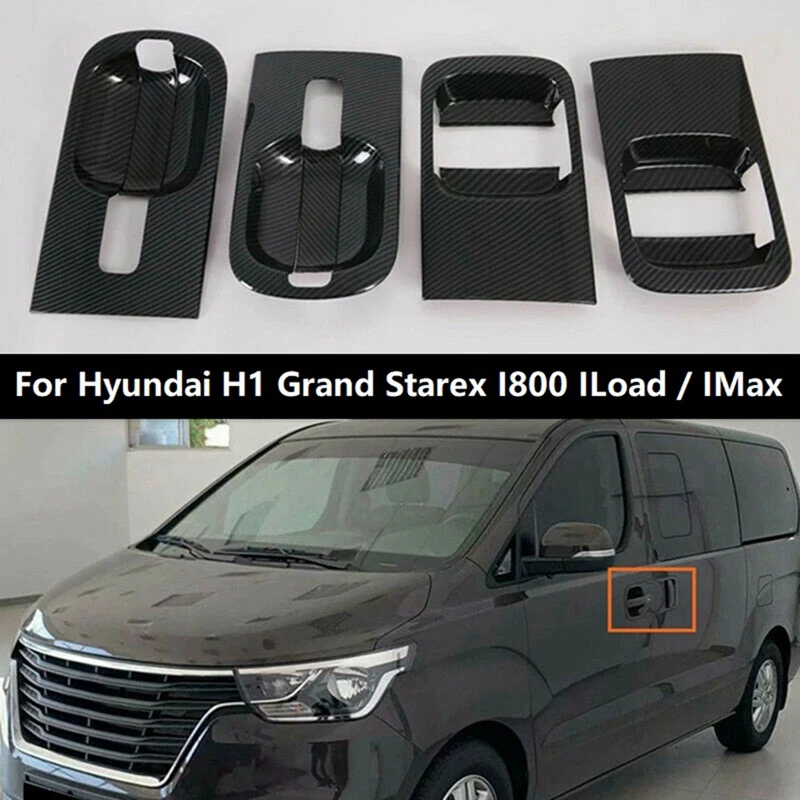 

4 шт. для Hyundai H1 Grand Starex I800 Iload/Imax, стиль из углеродного волокна, искусственная Обложка, Внешние детали, автозапчасти