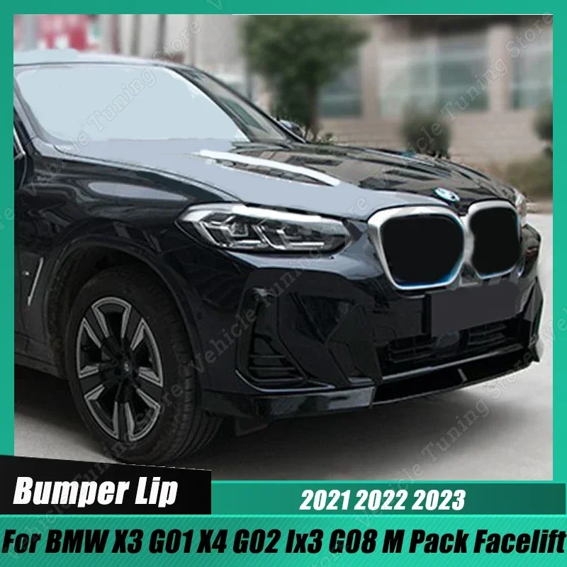 

Комплект для BMW X3 G01 X4 G02 Ix3 G08 M, Facelift 2021 2022 2023, автомобильный передний бампер, разветвитель для губ, спойлер, диффузор, Защитные комплекты для кузова