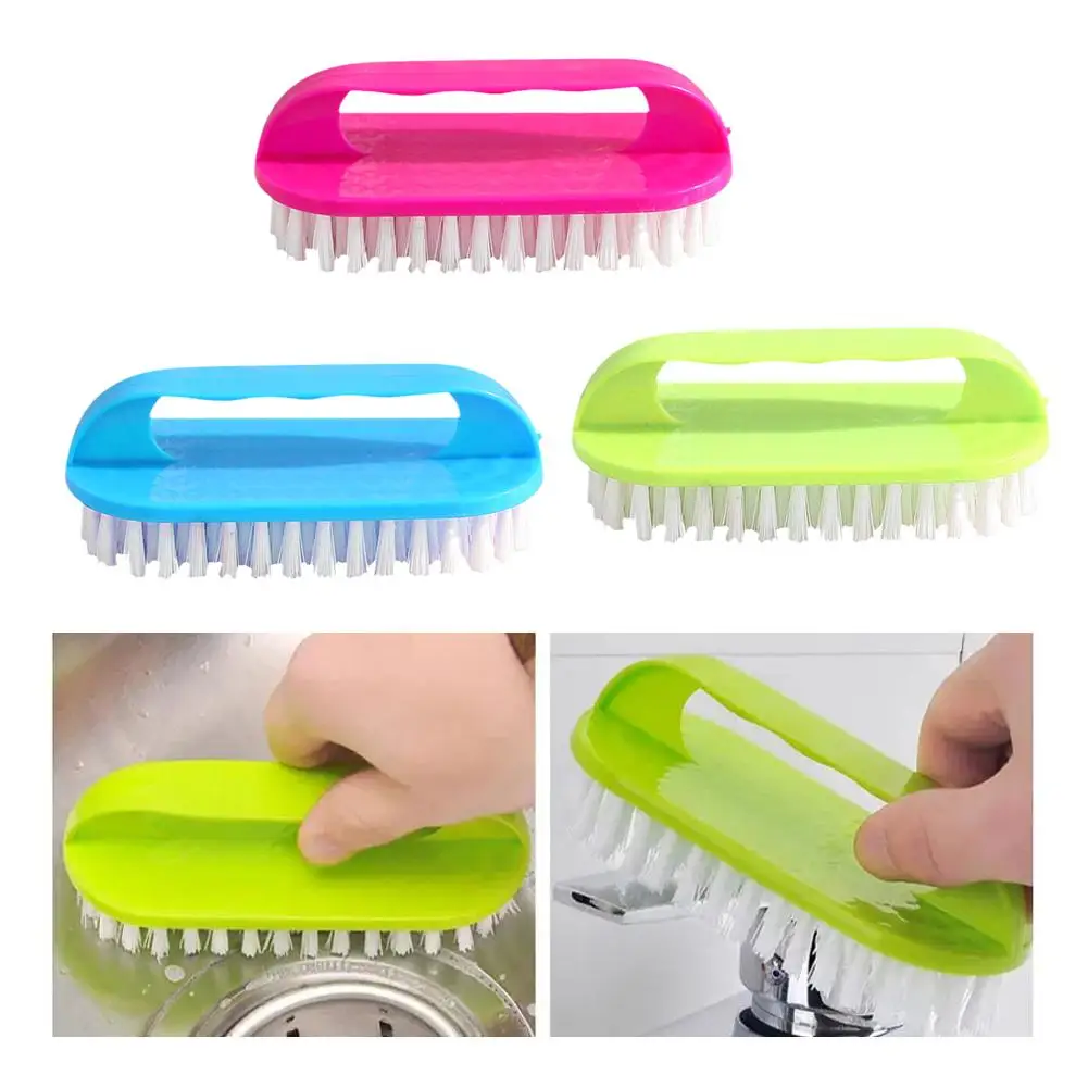 Multi-purpose Plastic Laundry Brush Washing Pot Brushs Colorful Cleaning Wool Fashio Laundry Household Washing Tools Hard Q9R7