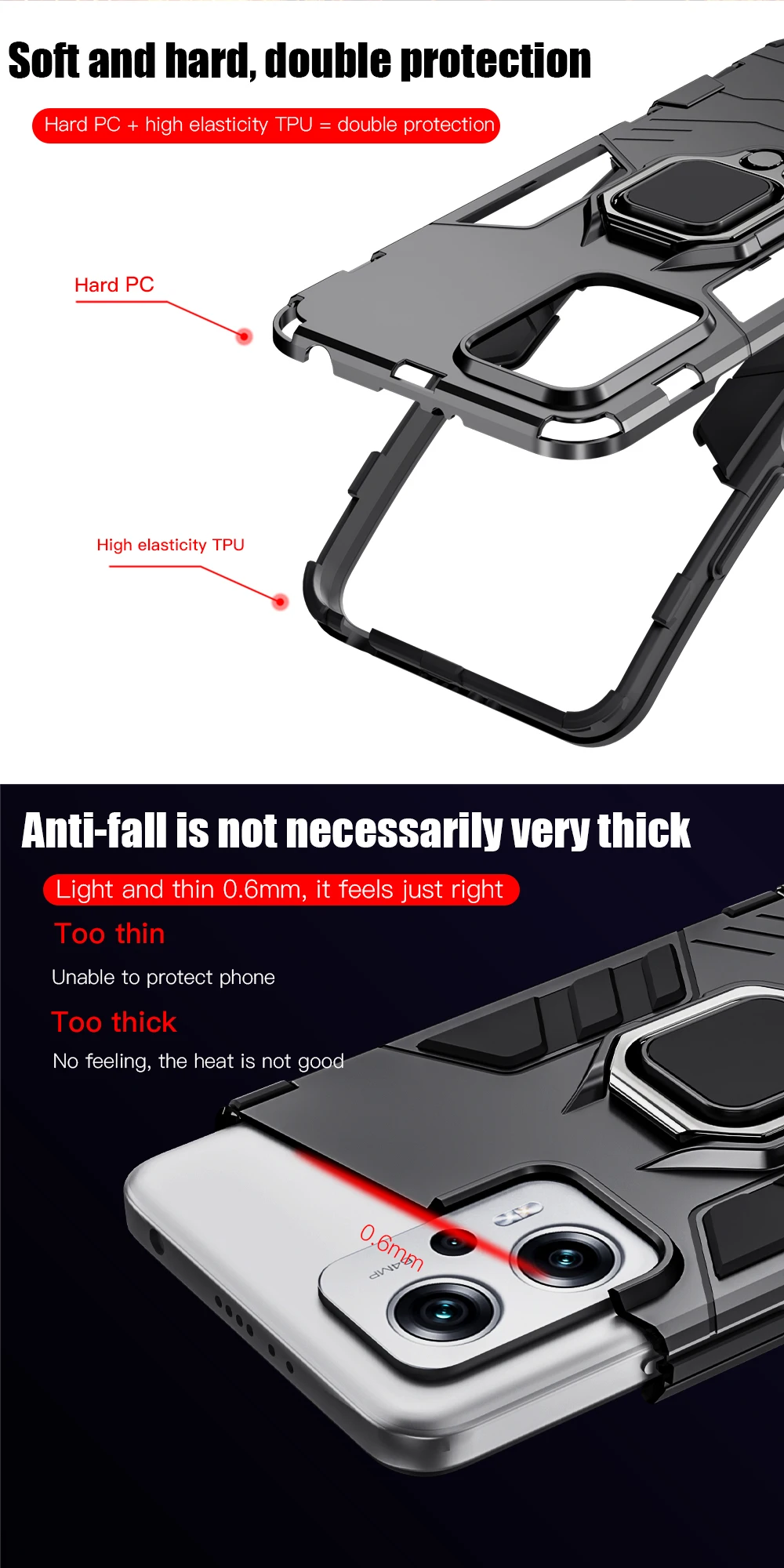 Shockproof Phone Case For Xiaomi Poco And Redmi Note Series_voghion.com