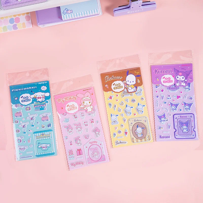 24pcs-lot-sanrio-melody-cinnamoroll-kuromi-pochacco-stickers-cute-scrapbooking-diy-diary-decorative-sticker-album-stick-label