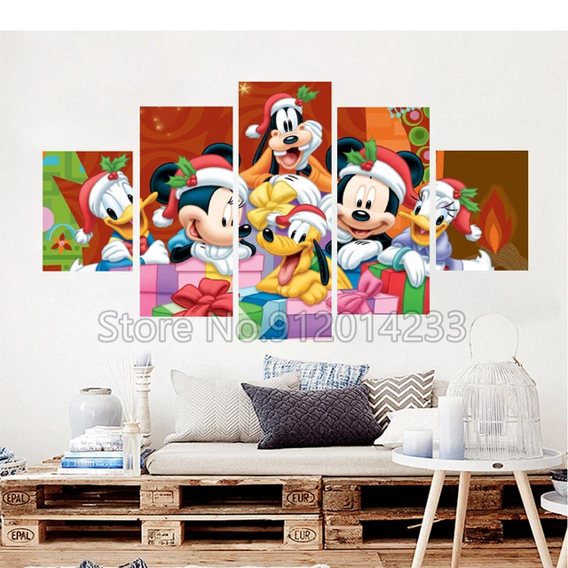 Mickey Mouse Canvo - LV Canvas Wall Art - Cartoon Canvas Painting