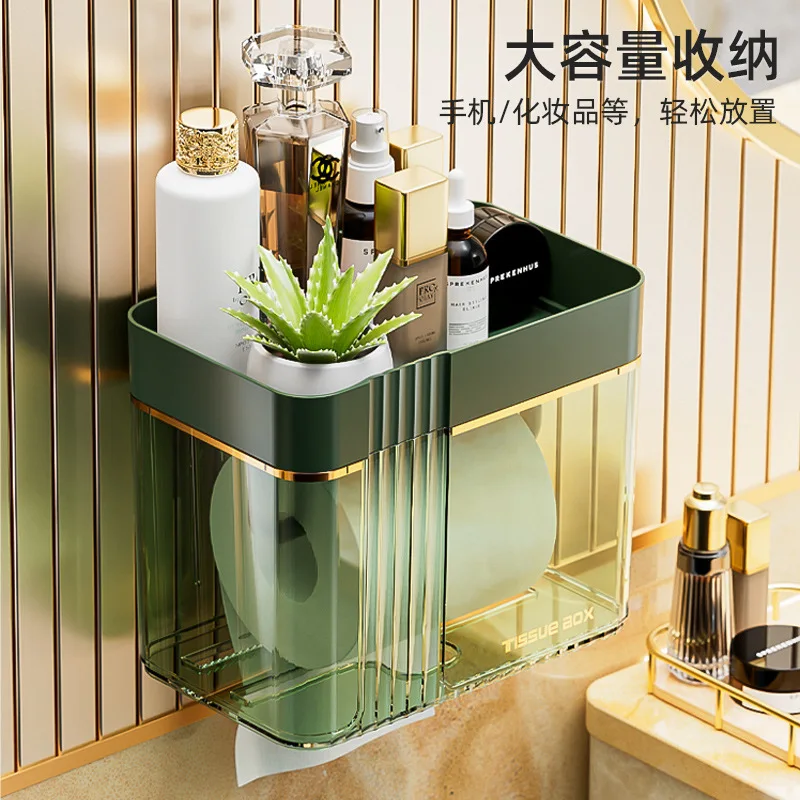 Clear Acrylic Toilet Paper Storage Tower