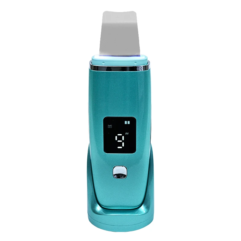 Ultrasonic Skin Scrubber Lift Machine Adult LCD Digital Deep Face Cleaning Peeling Ultrasound Face Spatula Blackhead Remover