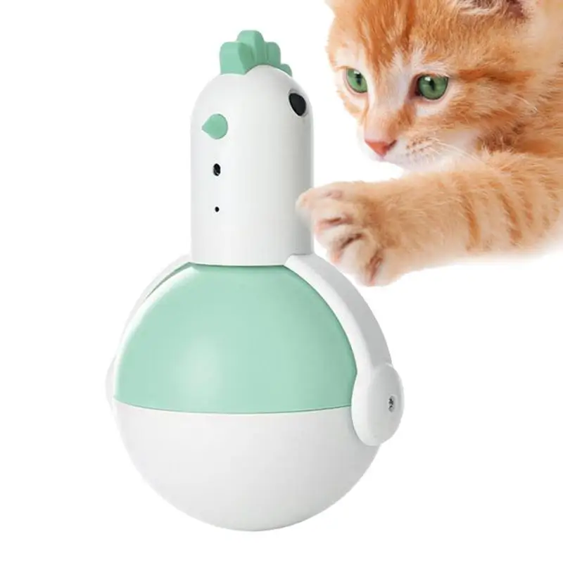 Squeaky Cat Ball Toys Rotazione Di 360 Gradi Interactive Cat Ball Pulcino Shape Durable Ball Toys Giocattolo Elettrico Per Gatti Per Il Tempo Di Gioco