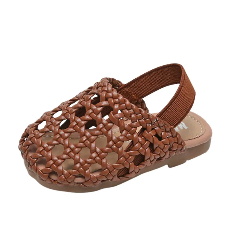 New Summer Infant Shoes Hollow Out Braid First Walkers Soft Sole Fashion Baby Girls Sandals EU 15-25