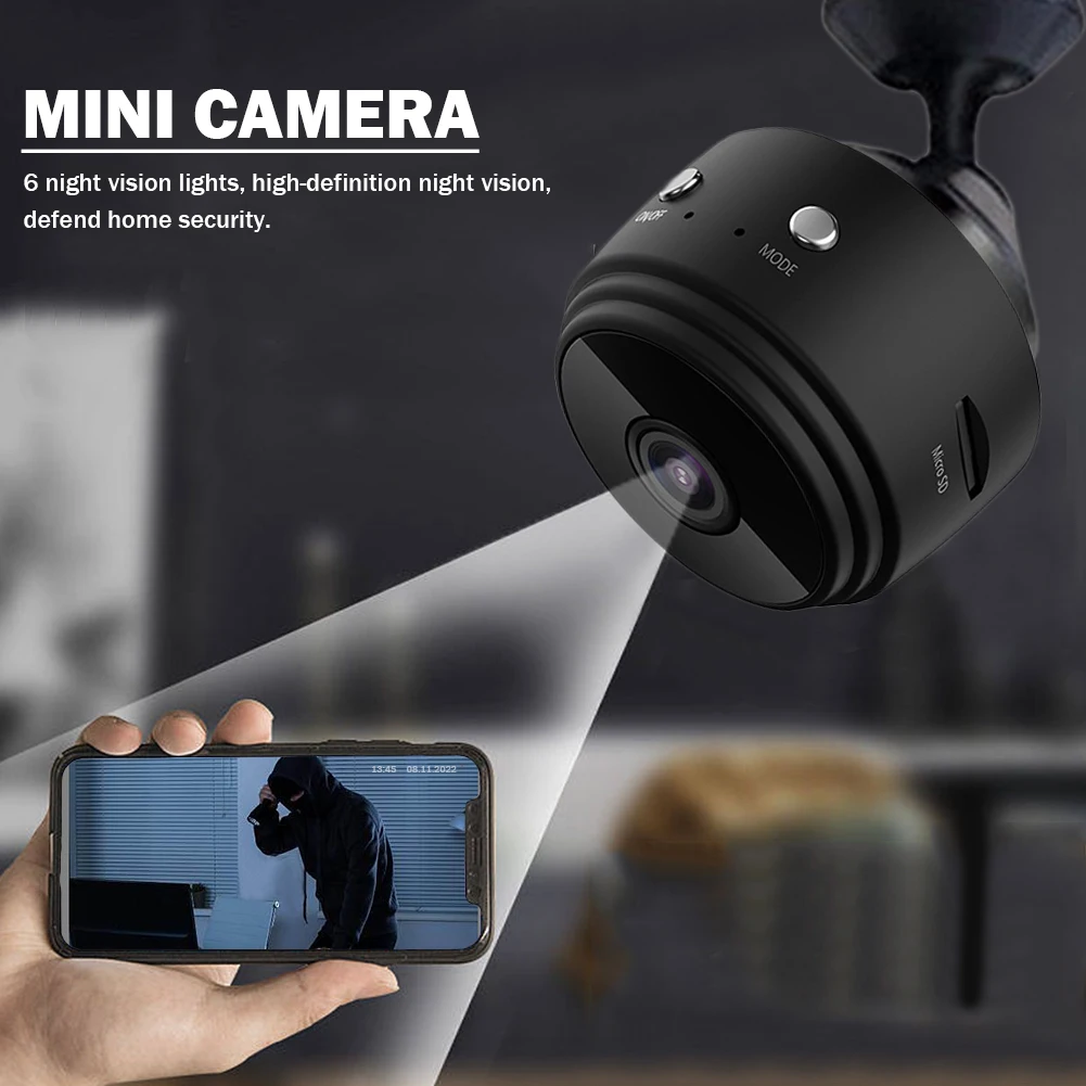 Smart Video Camera HD 1080p Monitor Cam Night Vision USB Rechargeable Remote Viewing bluetooth tracker smart tracker magnetic tracker Strong Magnetic for Indoor Car Infants Pets
