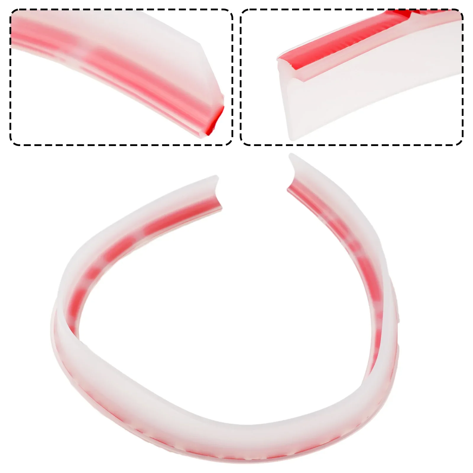 Water Barrier Strip 50cm/100cm/200cm/300cm Shower Dam Flood Barrier Dry And Wet Separation Blocker Silicone Seal Strip