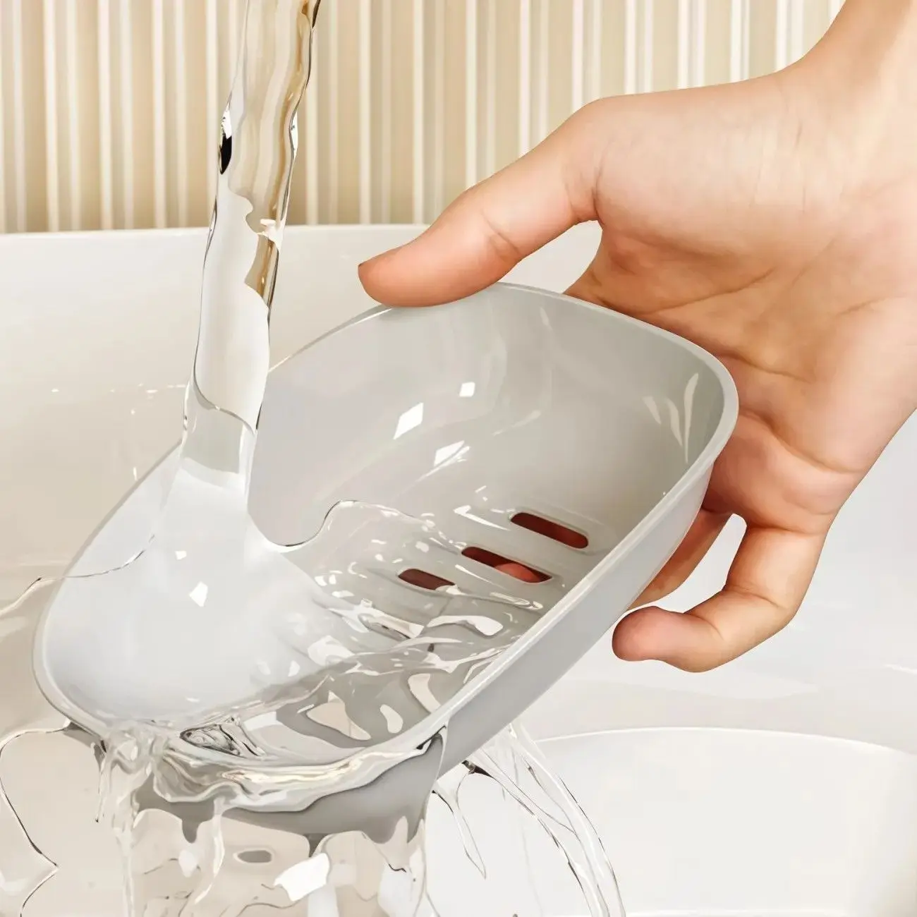 Double Layer Drain Soap Box Easy To Clean Keep Soap Dry Non Slip Bottom Household Bathroom Drain Storage Rack Soap Dish Holder