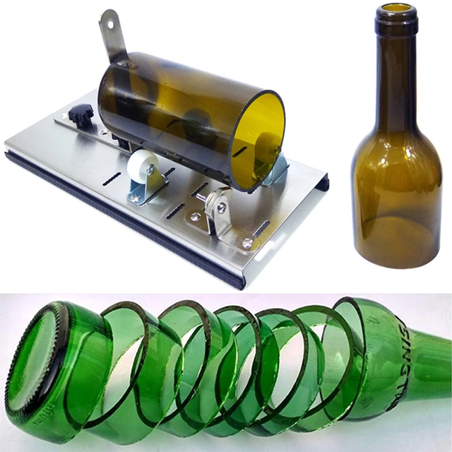 Latest Adjustable Glass Bottle Cutter Kit Diy Tool 5 Wheel Stainless Steel  Cutter Tool For Wine