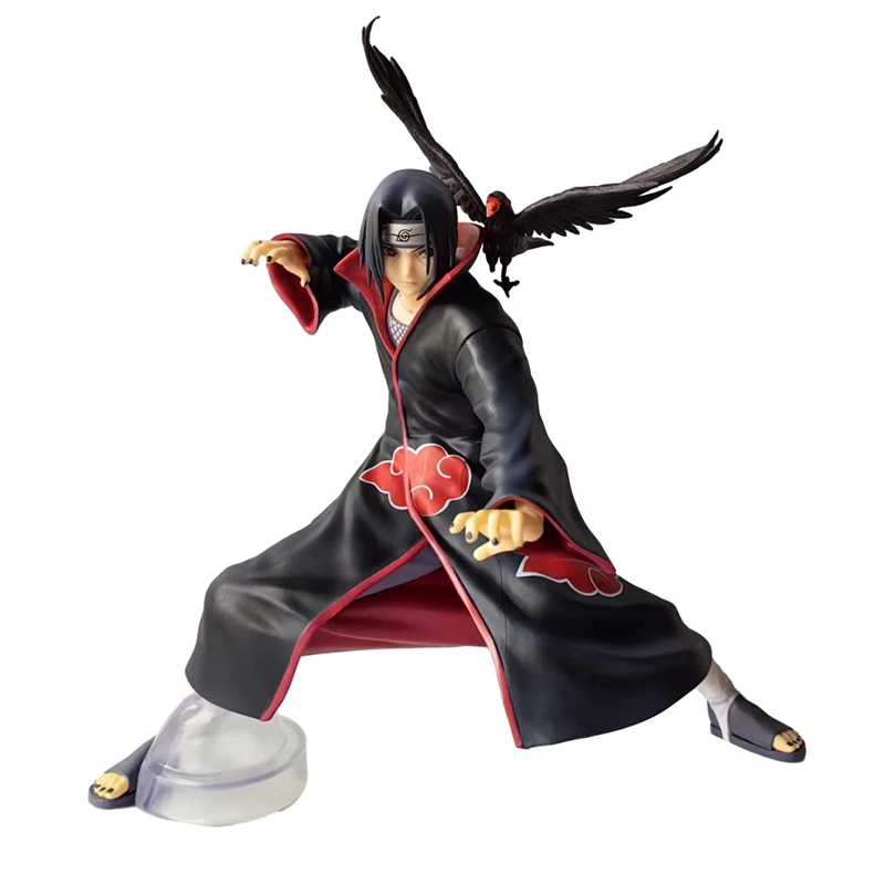 Naruto Anime Figure Uchiha Itachi Pvc Action Figure Toy Naruto Shippuden Uchiha Itachi E Crow Collection Model Toy 23Cm