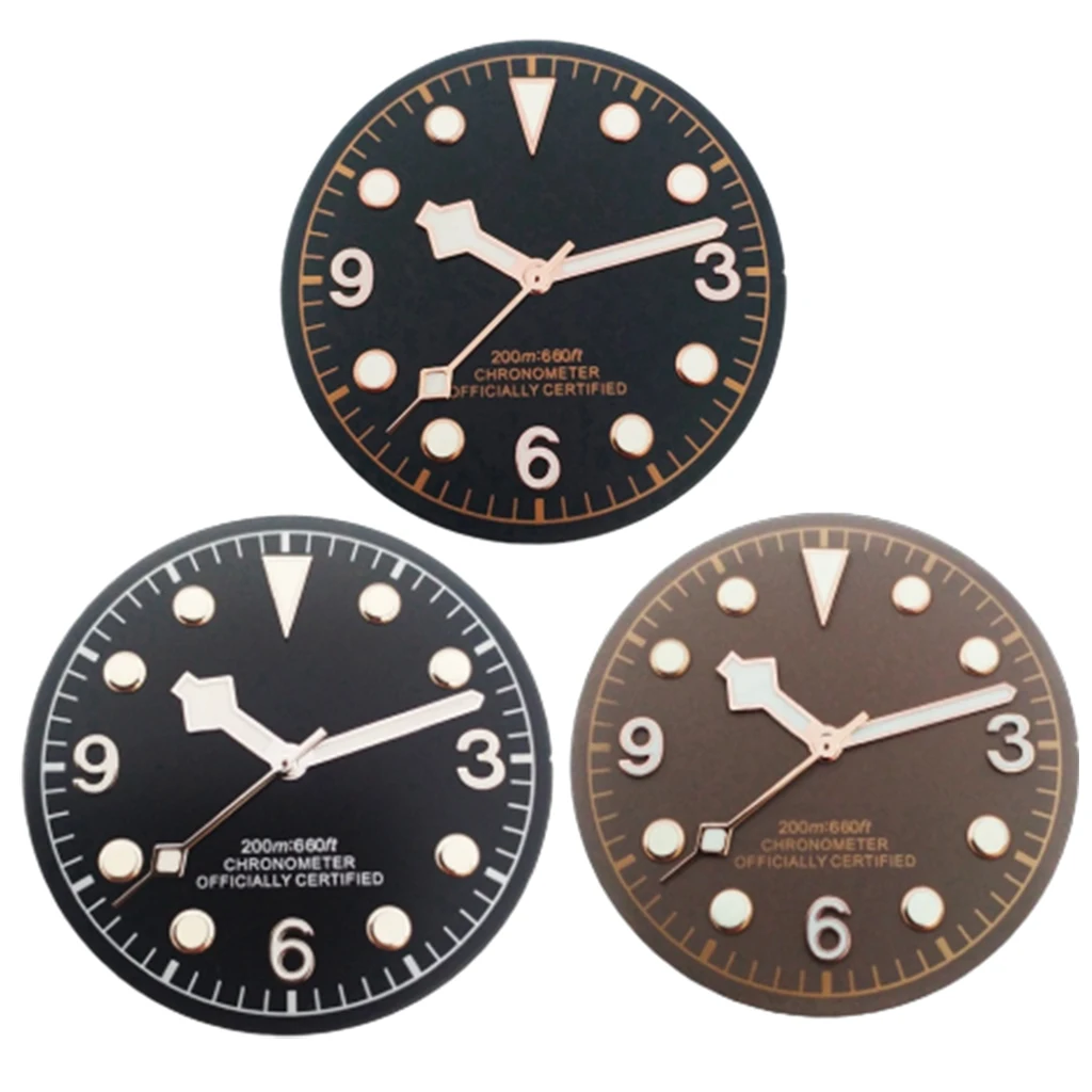 Lancette Luminose Bianco Nero Nh35 Lancette Per Orologio Miuksi - Bianco E Nero, Luminose (verde), Compatibili Con Movimenti NH35, NH36, ETA2824 - Foto 9