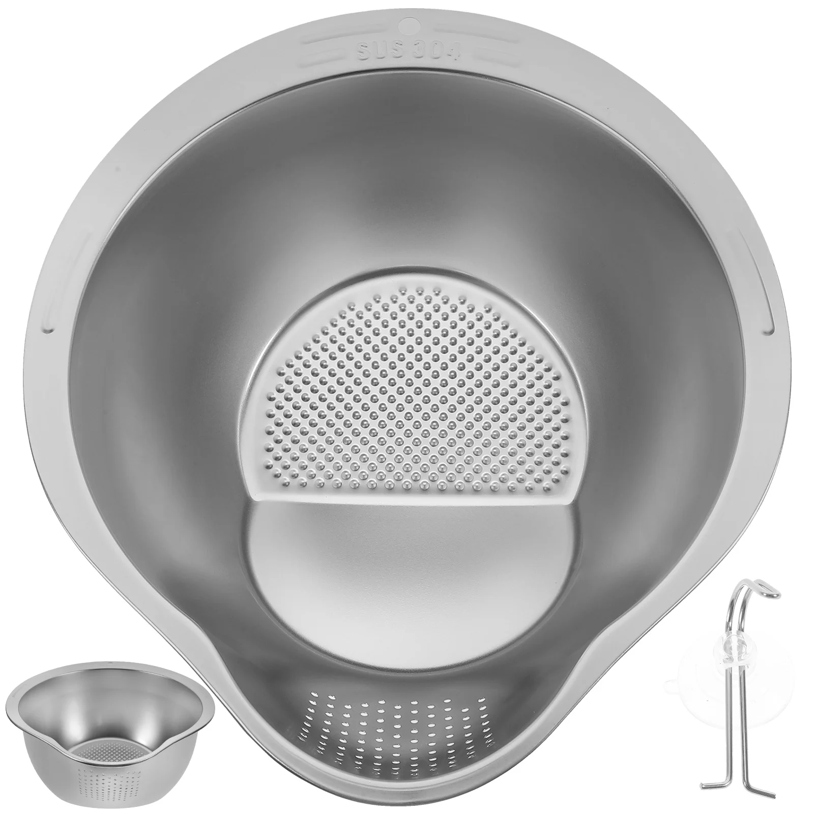 

Rice Strainer Washing Bowl Kitchen Drainer Washer Colander Vegetable Washing Basin