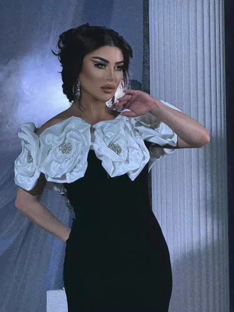 Wmstar Dress Wholesale European American Sophistication Summer White Flower Bandage A High End French Light Evening 2025