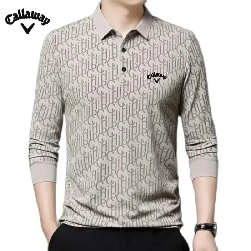 Spring and Autumn Men's High Quality Embroidered Long Sleeve Polo Shirt New Luxury Fashion Business Leisure Multi Functional Top 2