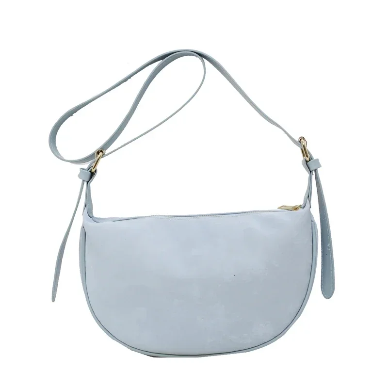 thumbnail image 1 of Bolso de hombro con cremallera de PU de gran venta para mujer 2024 Nuevo bolso cruzado con cremallera de color sólido de alta capacidad para viajes diarios para mujer, 1 of 5