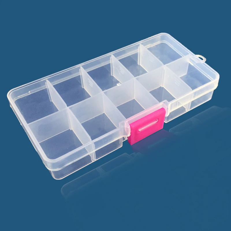 tool tote bag 10 Grid Tool Box Screws Orginizer Box Parts Storage Cells Electronic Components Box Small Things Tools Case Plastic Containers portable tool chest Tool Storage Items