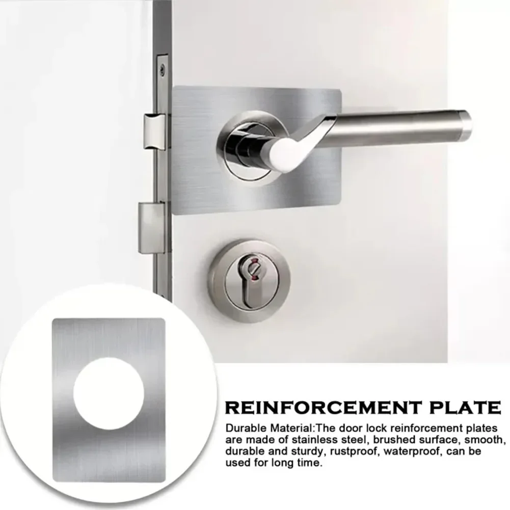 Repair Doors Lock Plate Stainless Steel Fixed Plate Hardware Hinge Repair Reinforcement Installation Cricket Lock door lock latch