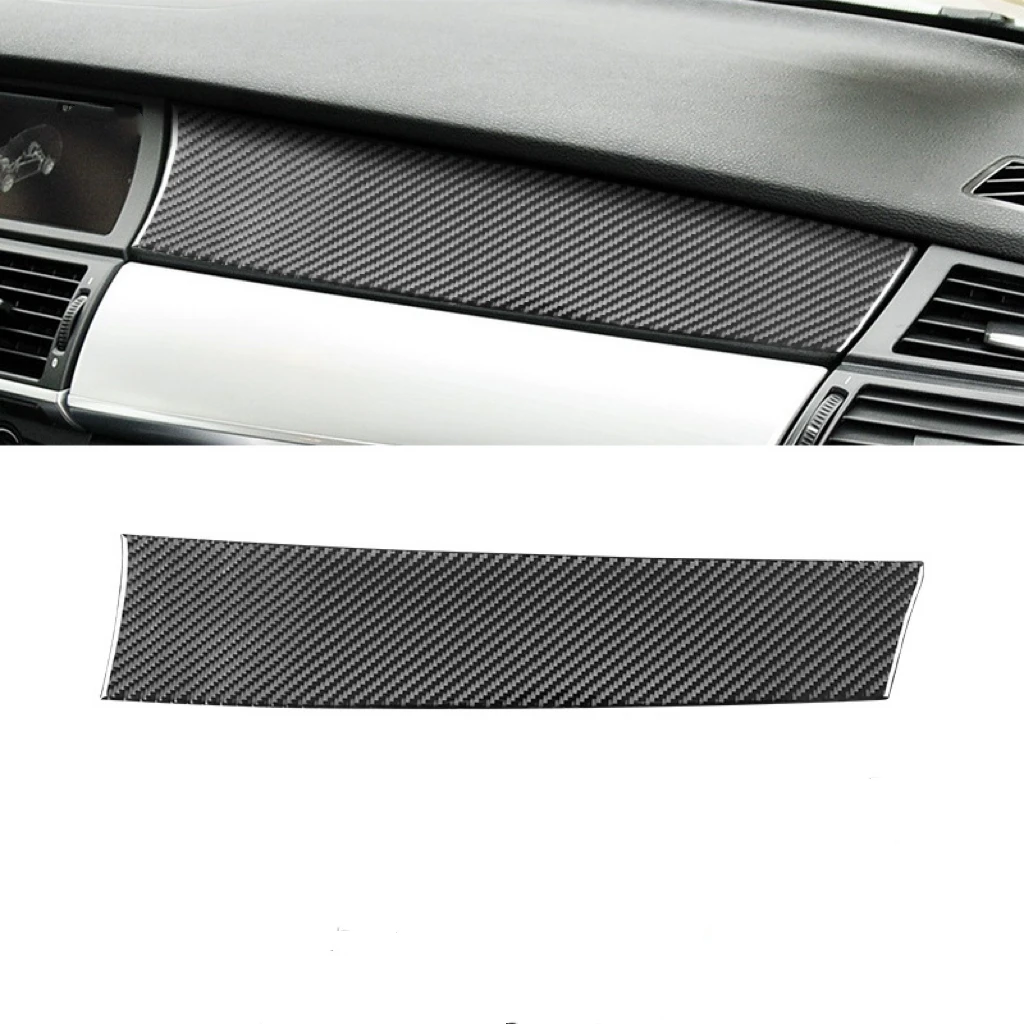 

For BMW X5 E70 X6 E71 Car Dashboard Panel Cover ​Decorative Trim 2008 2009 2010 2011 2012 2013 Carbon Fiber LHD