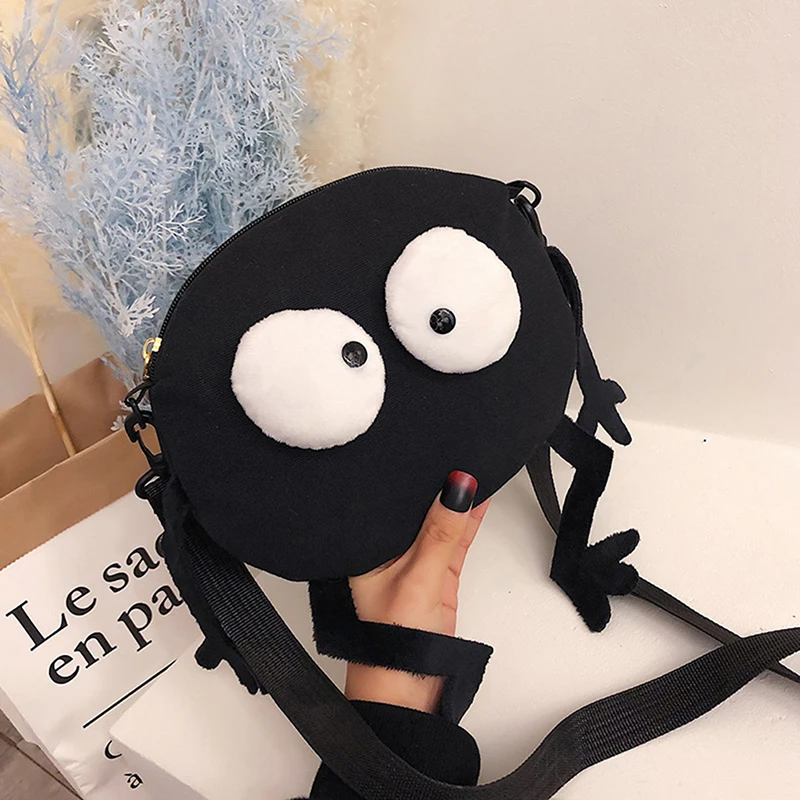 Cartoon Big-eyed Monster Women's Messenger Bag Crossbody