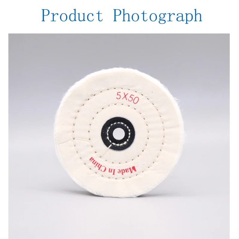 

5 inches Cotton Lint Cloth Buffing Wheel Grinder For Gold Silver Jewelry Mirror Polishing Wheel Flannelette Tools